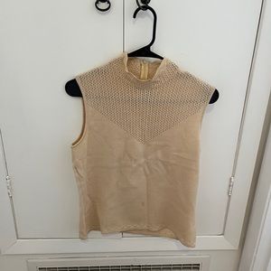 St. John tan knit top